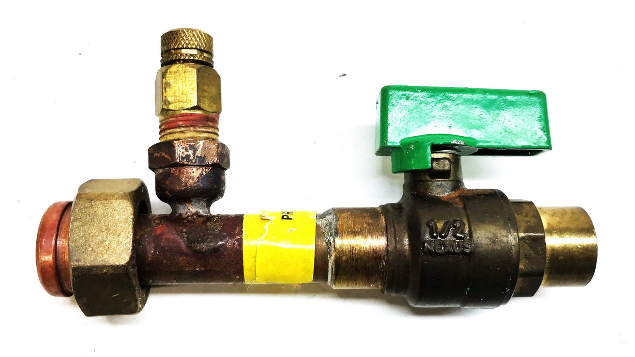 Nexus 1/2" Ball Valve with Sweat Pressure Extension 12.5-600-WOG NOS