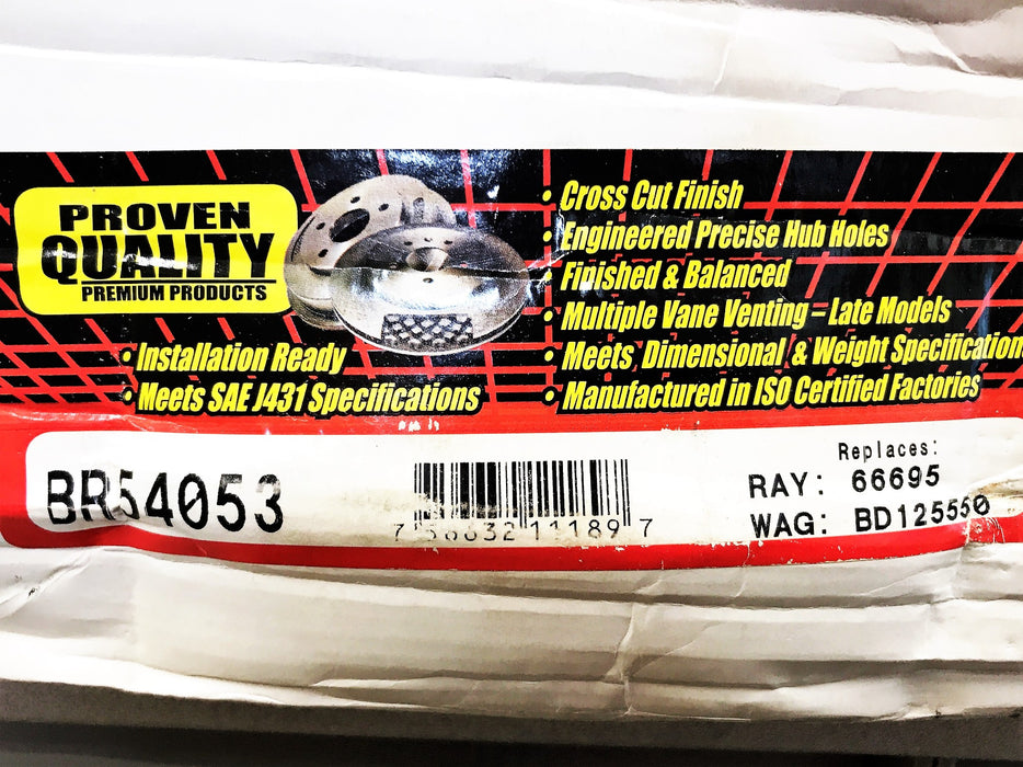 Arrow Automotive Rear Disc Brake Rotor BR54053 NOS