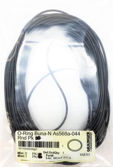 GRAINGER Buna-N O-Ring As568a-044 [Lot of 37] NOS