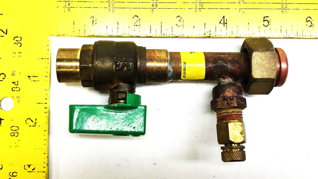 Nexus 1/2" Ball Valve with Sweat Pressure Extension 12.5-600-WOG NOS