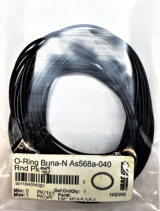 GRAINGER Buna-N O-Ring As568a-040 [Lot of 45] NOS