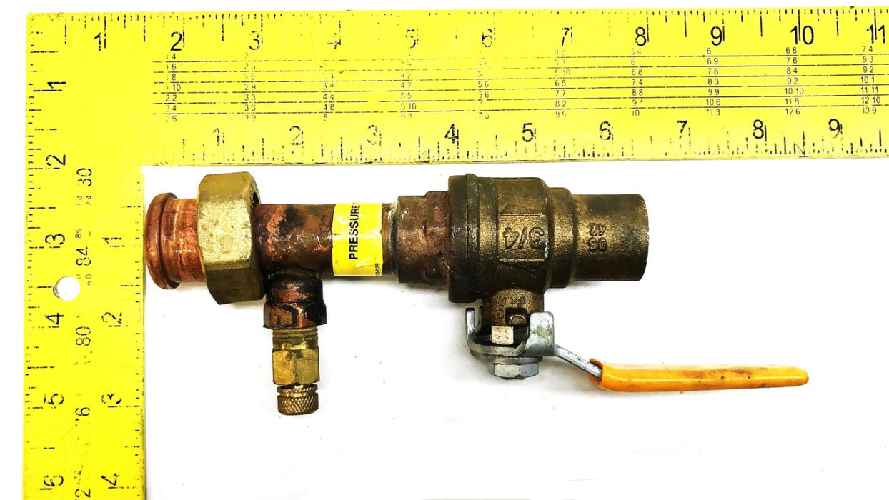 CWP 3/4" Ball Valve with Sweat Pressure Extension 0350-600 NOS