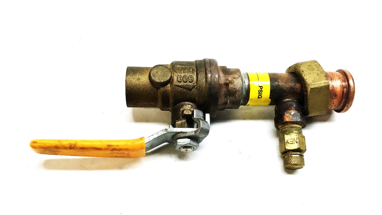 CWP 3/4" Ball Valve with Sweat Pressure Extension 0350-600 NOS