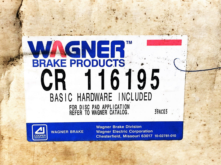 Wagner Disc Brake Caliper CR116195 REMANUFACTURED