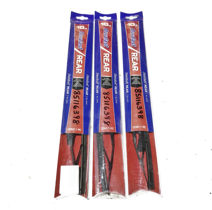 Duralast Windshield Wiper Blade 10-A [Lot of 3] NOS