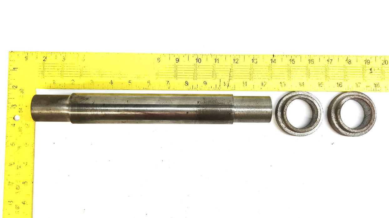 Unbranded 8 inch Milled Conveyor Idler Shaft and 2 Spacers ME0001/2 NOS