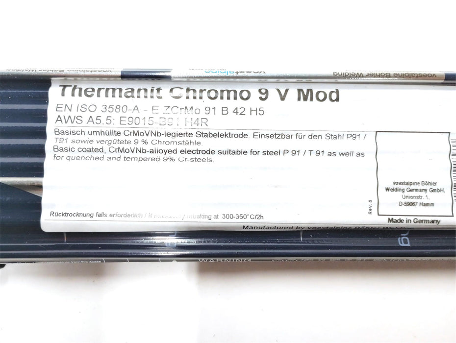 BOHLER THERMANIT CHROMO 9V MOD E9015-B91 H4R 5/32" x 13.8" 4.2 POUNDS 18363 NOS