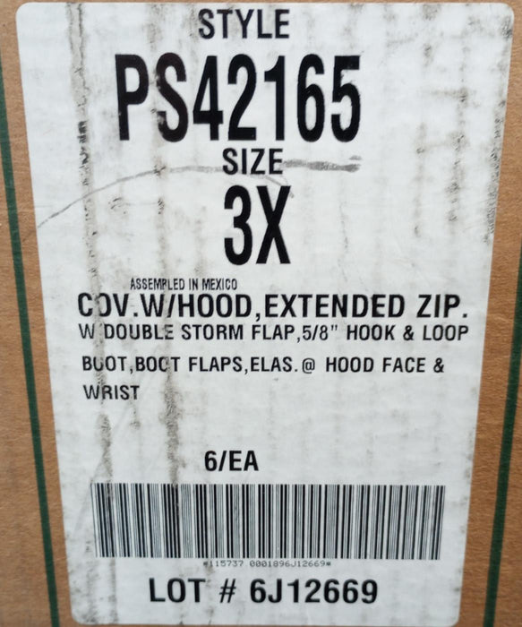 Lakeland ChemMax 4 Suit Attached hood, boots TAN (Case of 6) PS42165 3XL NOS
