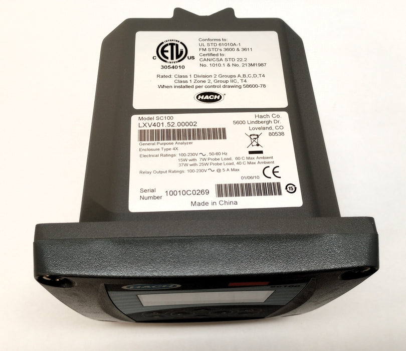 Hach "Model SC100" General Purpose Analyzer LXV401.52.00002 NOS