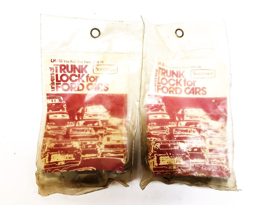 Sorensen Trunk Lock Assembly LK-15 [Lot of 2] NOS