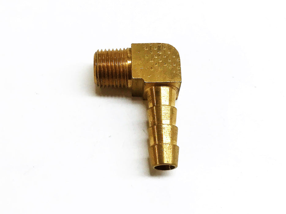 Unbranded 3/16" Barb x 1/8" Male NPT Brass Elbow [Lot of 3] NOS