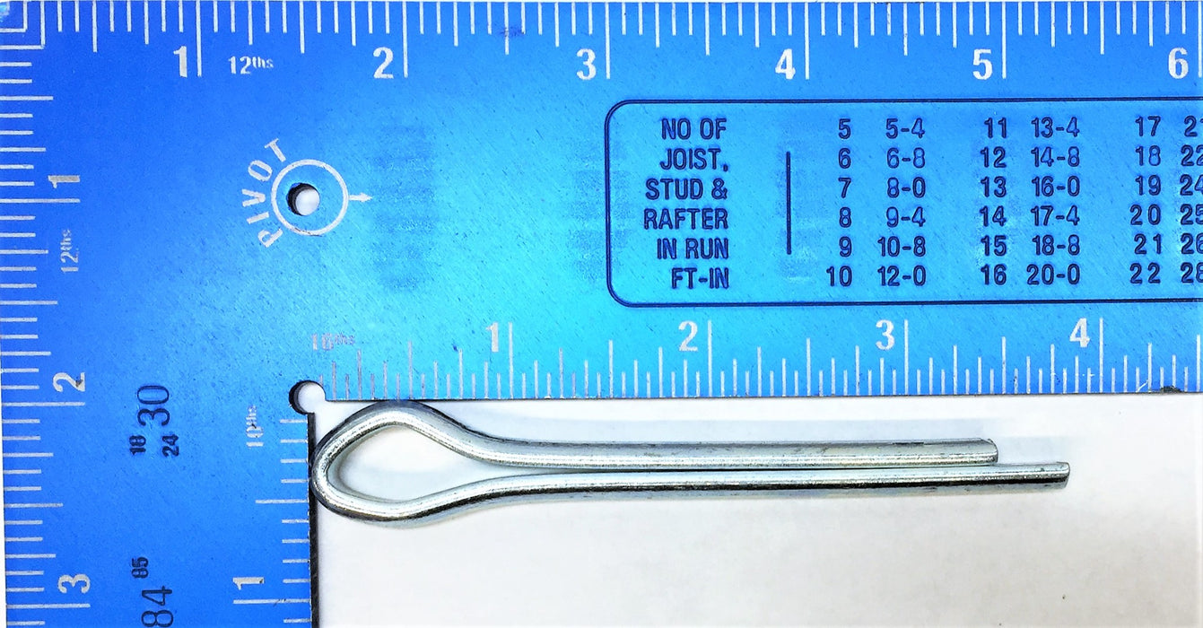 UNBRANDED Zinc Plated 1/4" X 3" Cotter Pin [Lot of 30] NOS