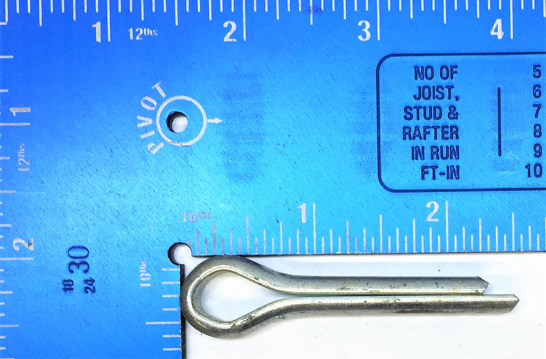 UNBRANDED Zinc Plated 1/4" X 1-3/4" Cotter Pin [Lot of 22] NOS