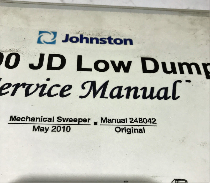 Johnston Sweeper 3000 JD Low Dump Service Manual 248042