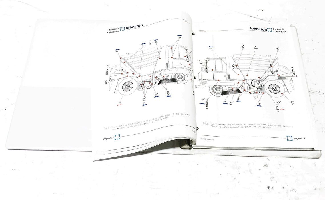 Johnston Sweeper 3000 JD Low Dump Service Manual 248042