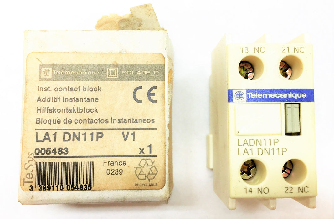 SQUARE D Contact Block LA1 DN11P V1 NOS