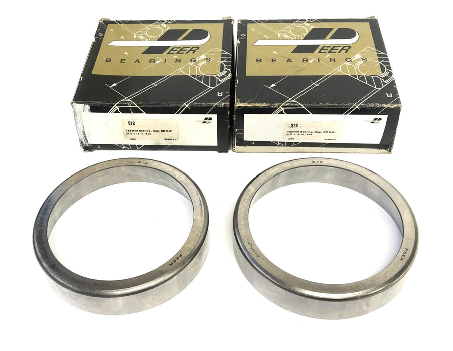 Peer Tapered Roller Bearing Cup 572 [Lot of 2] NOS