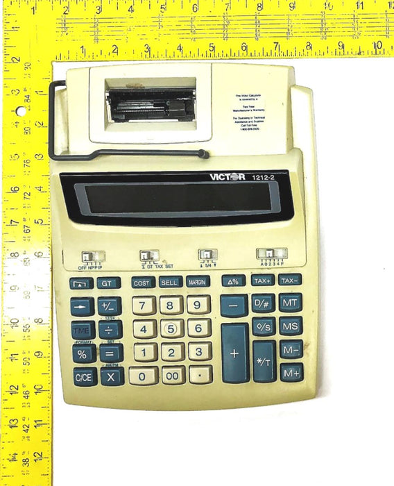 Victor Desktop Printing Calculator 1212-2 USED