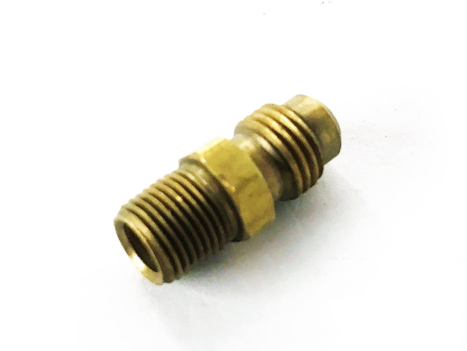 Parker 1/8" Male x 3/16" Male Brass Coupling B-F2404-06-04 [Lot of 4] NOS