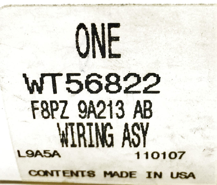 Ford/Motorcraft Wiring Assembly WT56822 (F8PZ 9A213 AB) NOS