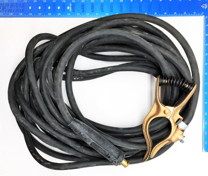 Tweco Junior 600V Clamp with 50' Welding Cable and Connector Assembly CC-300 NOS