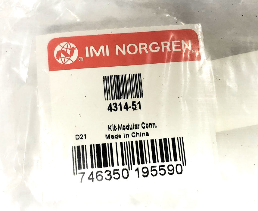 Norgren Quickclamp Connector Kit 4314-51 [Lot of 2] NOS