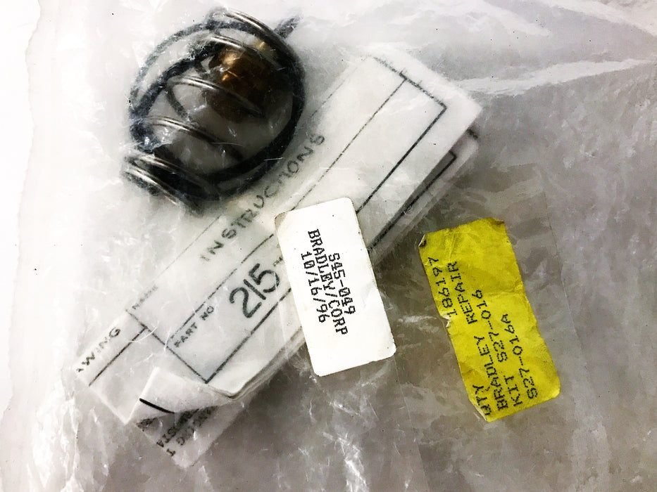 Bradley Repair Kit for S27-016A and S45-049 Part #215-310 NOS