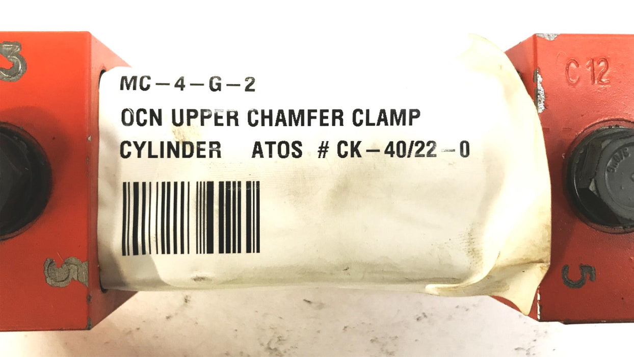 Atos Square Head Hydraulic Cylinder 24-40/28x0060-Y001 NOS