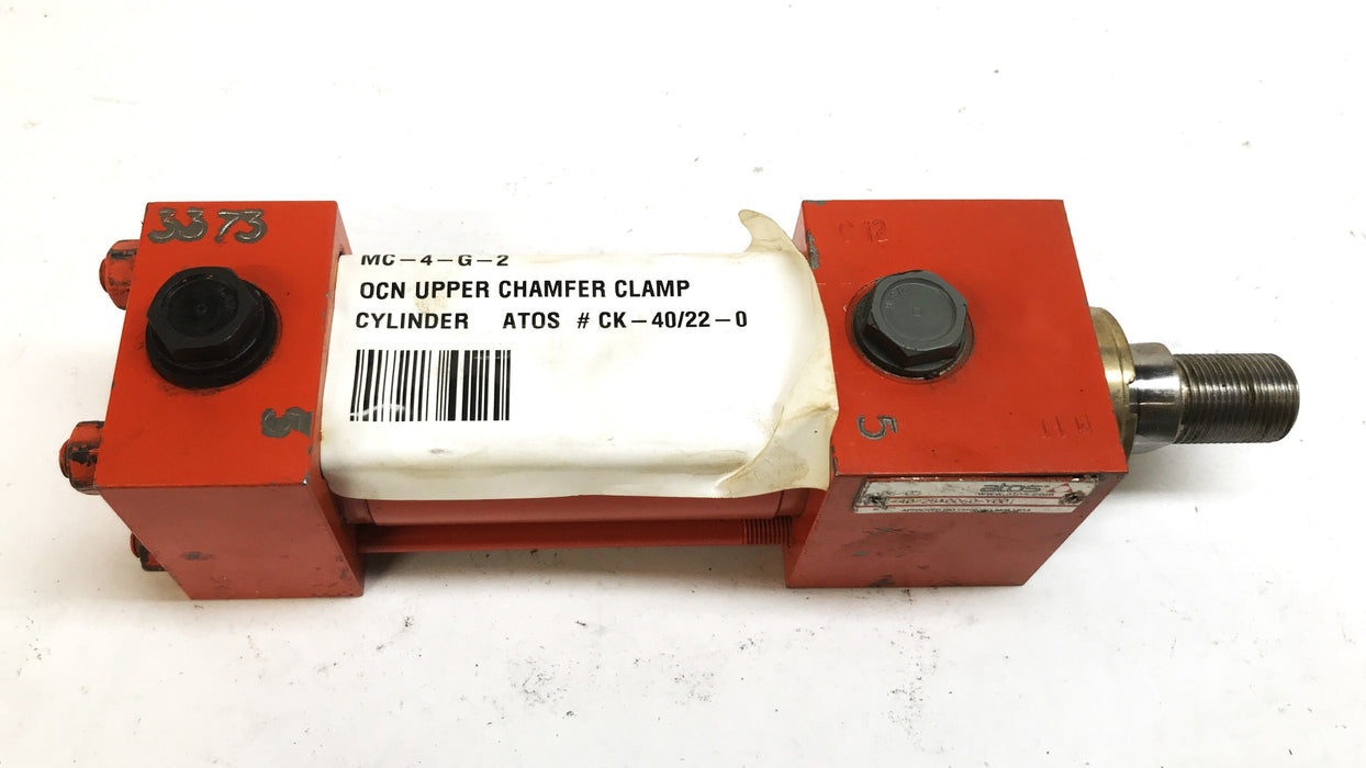 Atos Square Head Hydraulic Cylinder 24-40/28x0060-Y001 NOS