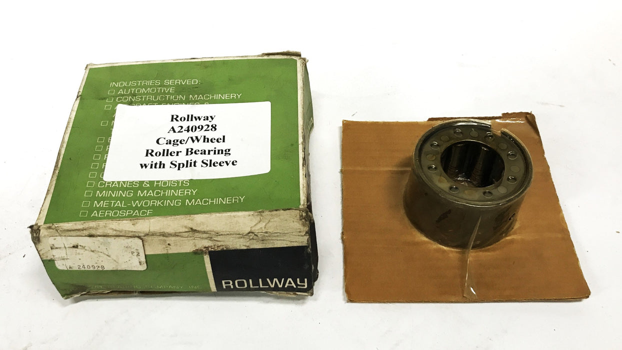 Rollway Cage/Wheel Roller Bearing with Split Sleeve A240928 NOS