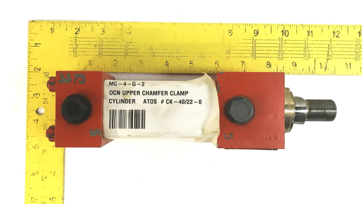 Atos Square Head Hydraulic Cylinder 24-40/28x0060-Y001 NOS