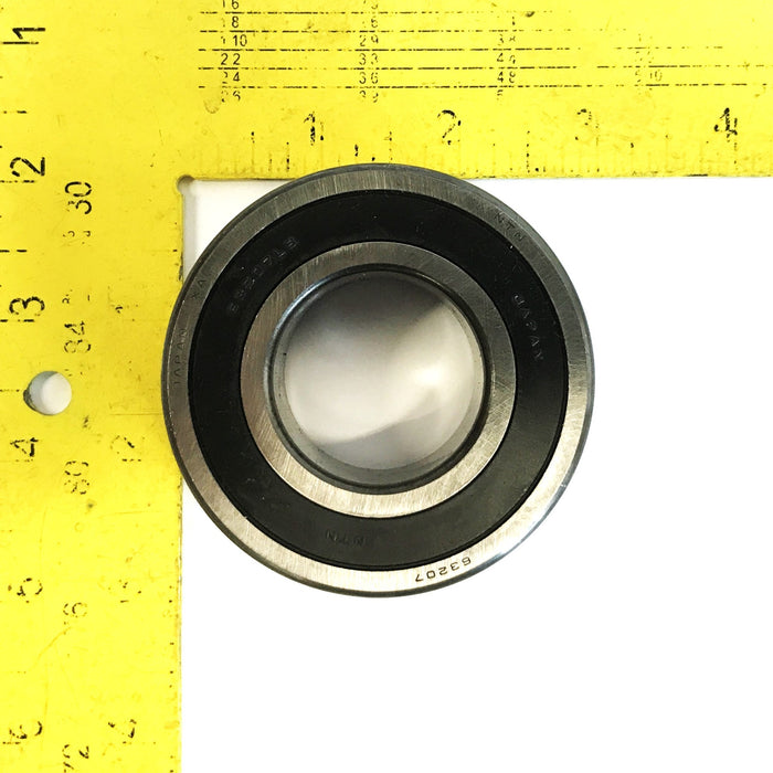 NTN 2-3/4 inch x 1 inch Rubber Sealed Ball Bearing 63207LB NOS
