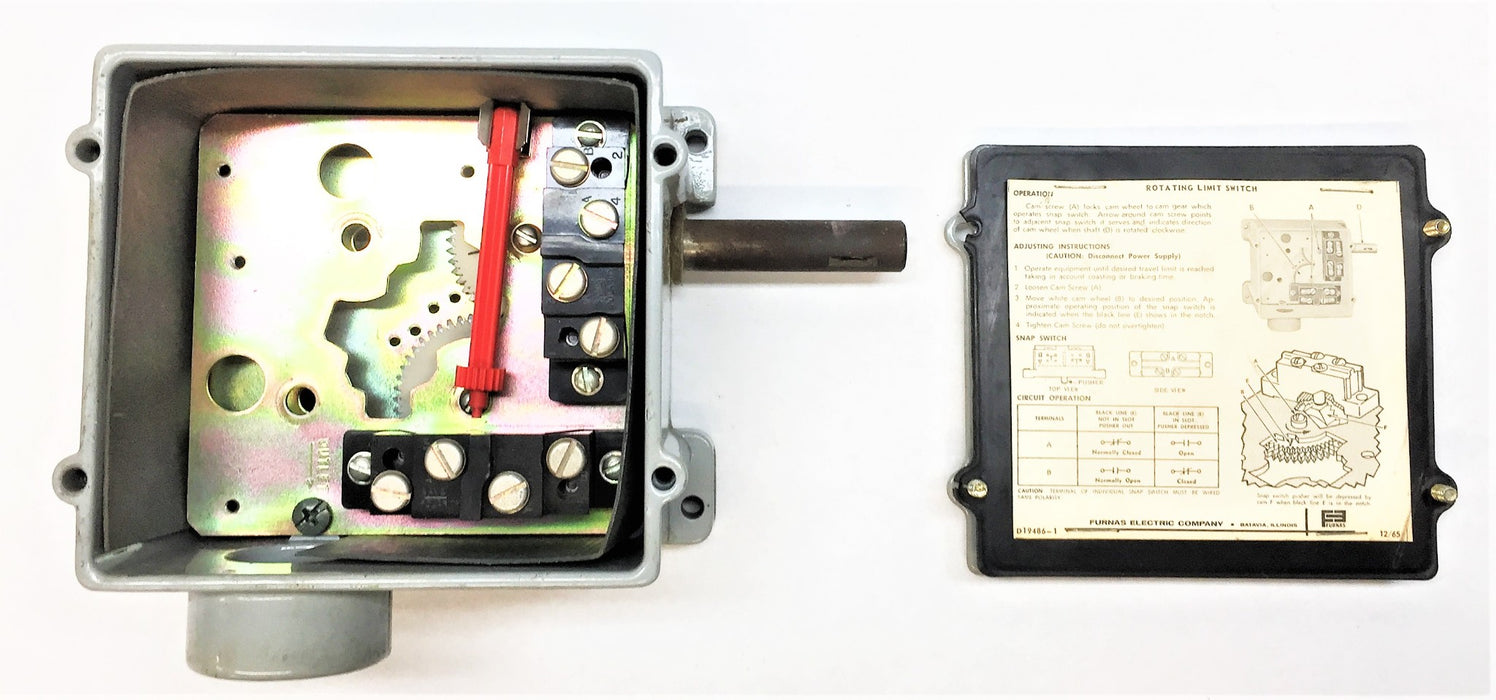 HARNISCHFEGER 2-Single Pole Double Throw 600V Rotary Limit Switch