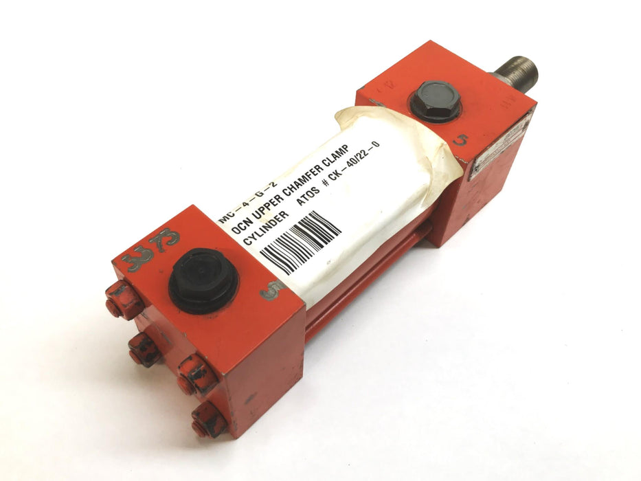 Atos Square Head Hydraulic Cylinder 24-40/28x0060-Y001 NOS