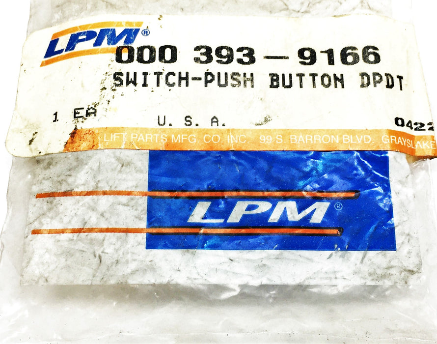 LPM Nikkai Push Button Switch 000 393-9166 (SB-61A) NOS