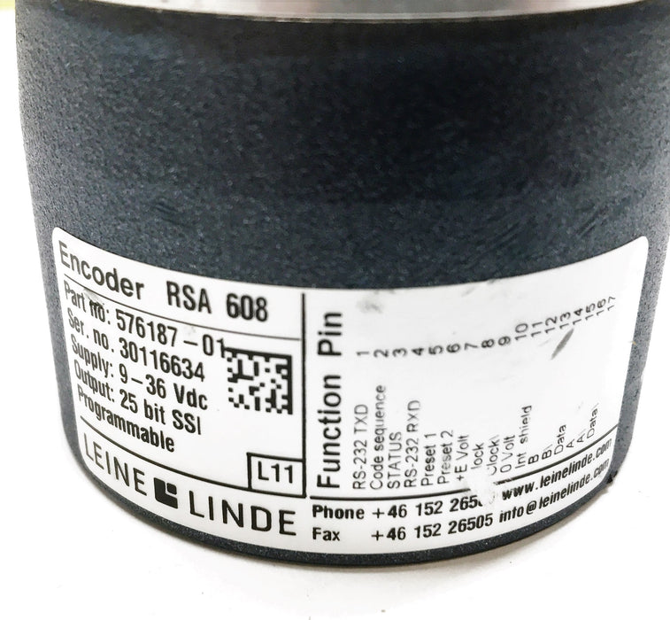 Leine Linde Rotary Encoder 25 Bit 9-36VDC Supply 576187-01 NOS