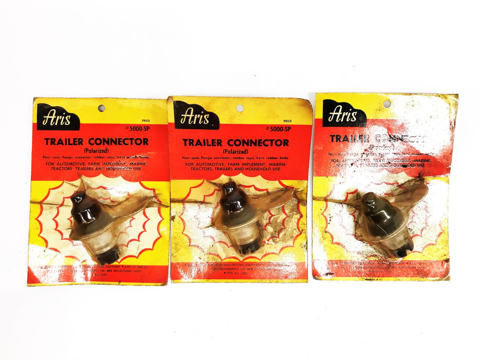 Aris Polarized 4-Pole Weatherproof Trailer Connector 5000-SP [Lot of 3] NOS