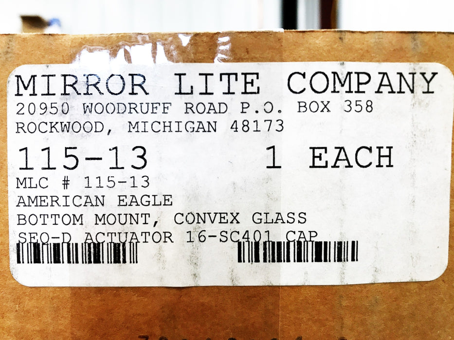 Actuator Remote with 7" x 5" Mirror 115-13 NOS