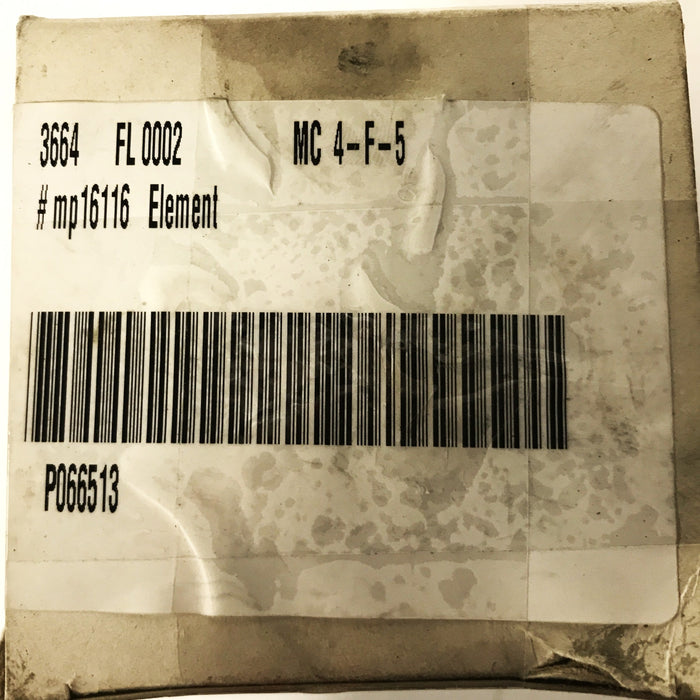 MP Filtri Hydraulic Filter Element MP16116 NOS