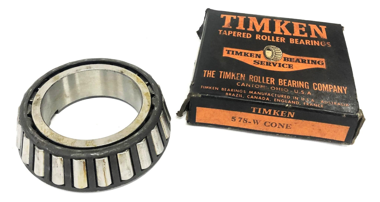 Timken Tapered Roller Bearing Cone 578W NOS