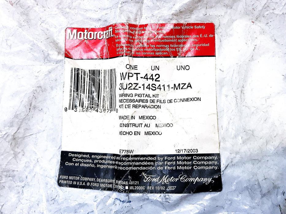 Motorcraft Pigtail Connector Kit WPT-442 NOS