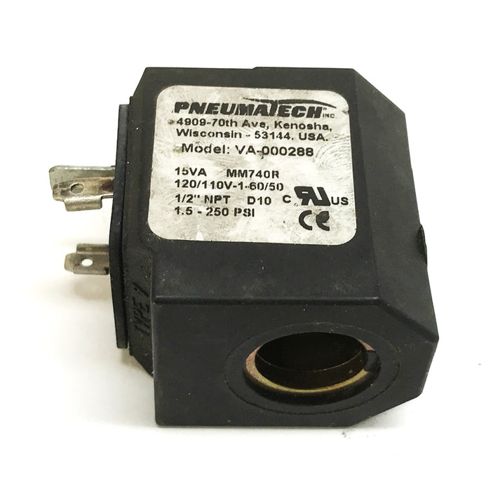 Pneumatech Solenoid Safety Shut-off Valve VA-000288 USED