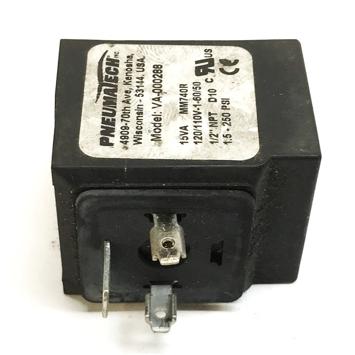 Pneumatech Solenoid Safety Shut-off Valve VA-000288 USED