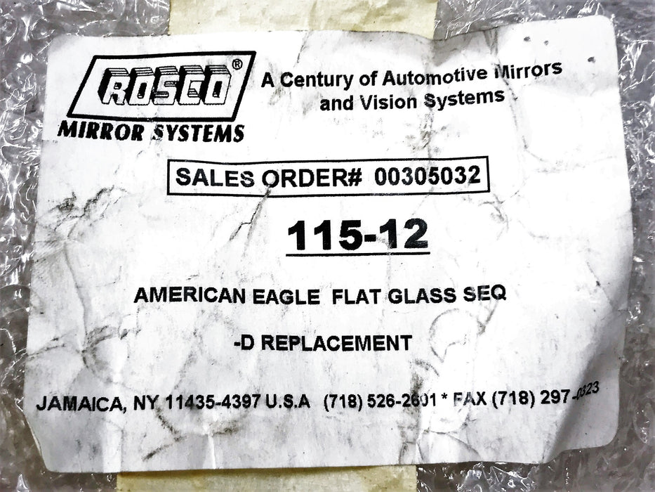 Actuator Remote with 9" x 7" Mirror 115-12 NOS