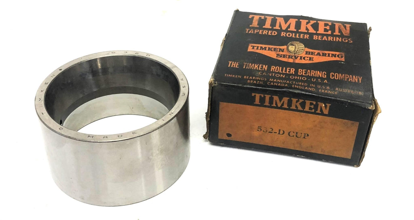 Timken Double Row Tapered Roller Bearing Cup 532-D NOS