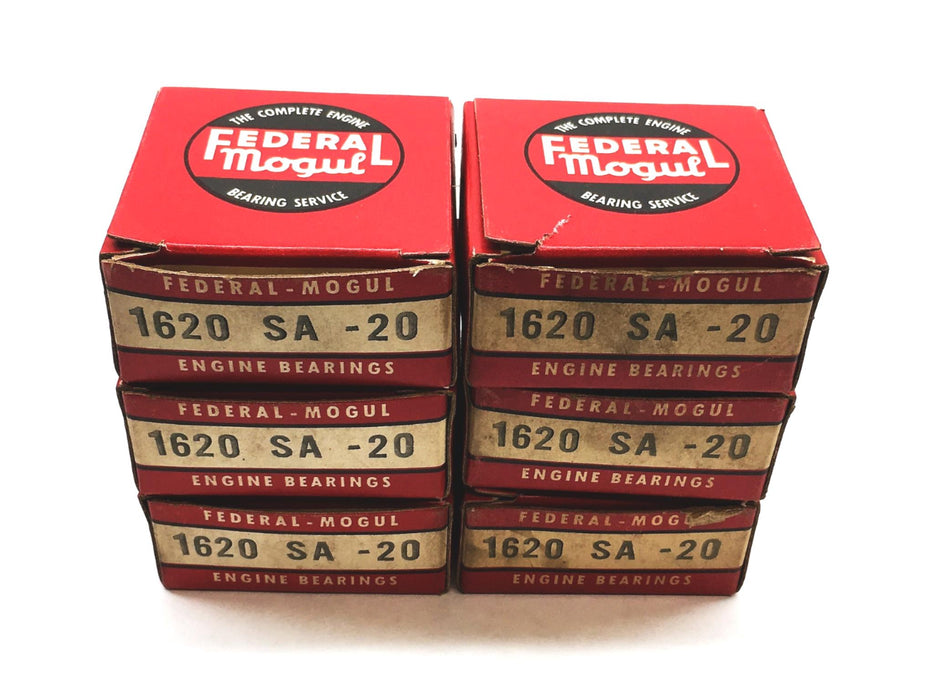 Federal Mogul Connecting Rod Bearing Set 1620-SA-20 [Lot of 6] NOS
