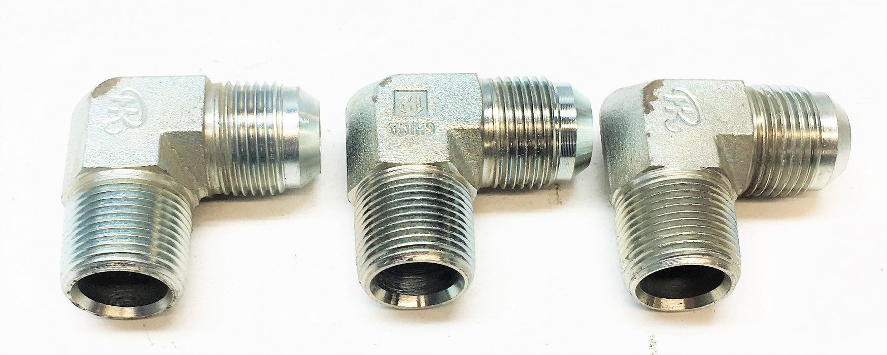 Unbranded Flare-Twin Fitting 90 Degree Elbow [Lot of 3] C5405X12 NOS