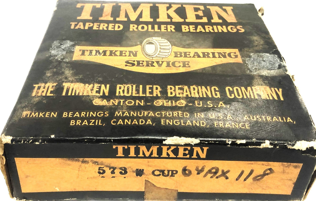 Timken Tapered Roller Bearing Cup 573W NOS