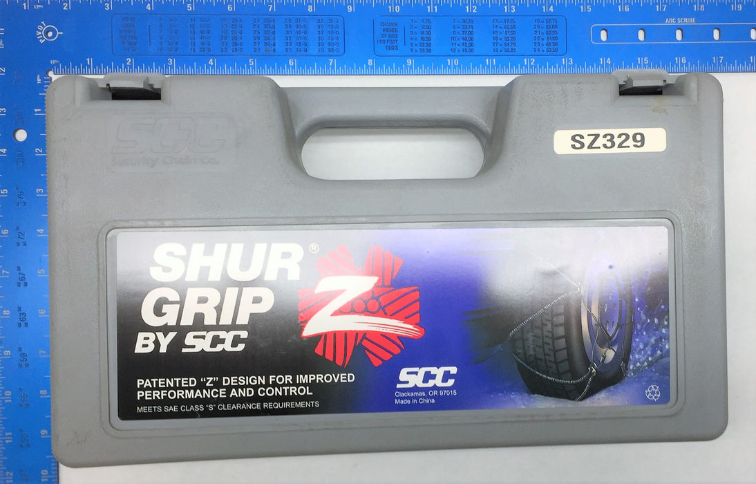 SCC ShurGrip Z Tire Chain Set SZ329 NOS