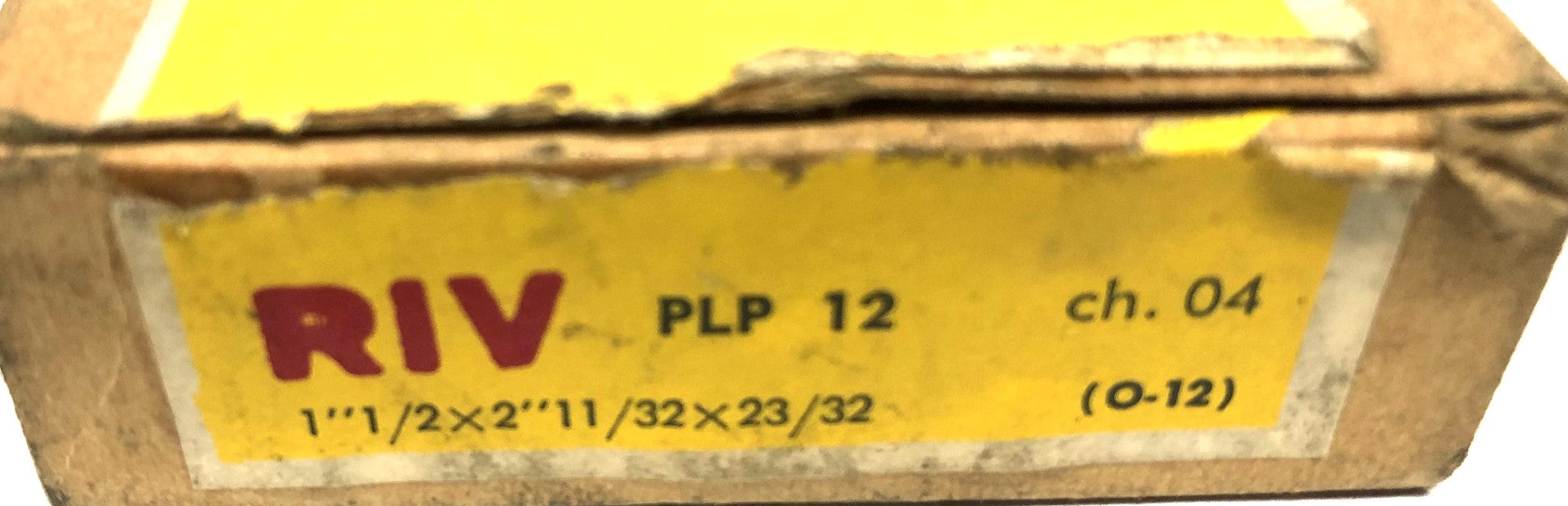 RIV Thrust Ball Bearing PLP-12 [Lot of 2] NOS